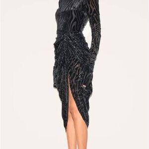 PrettyLittleThing Black One Shoulder Dress